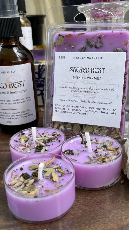 sacred rest tea light